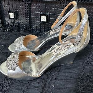 Badgley Mishka Wedges. Size 5 1/2